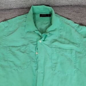Polo by Ralph Lauren Men's Green Casual Button Down Shirt